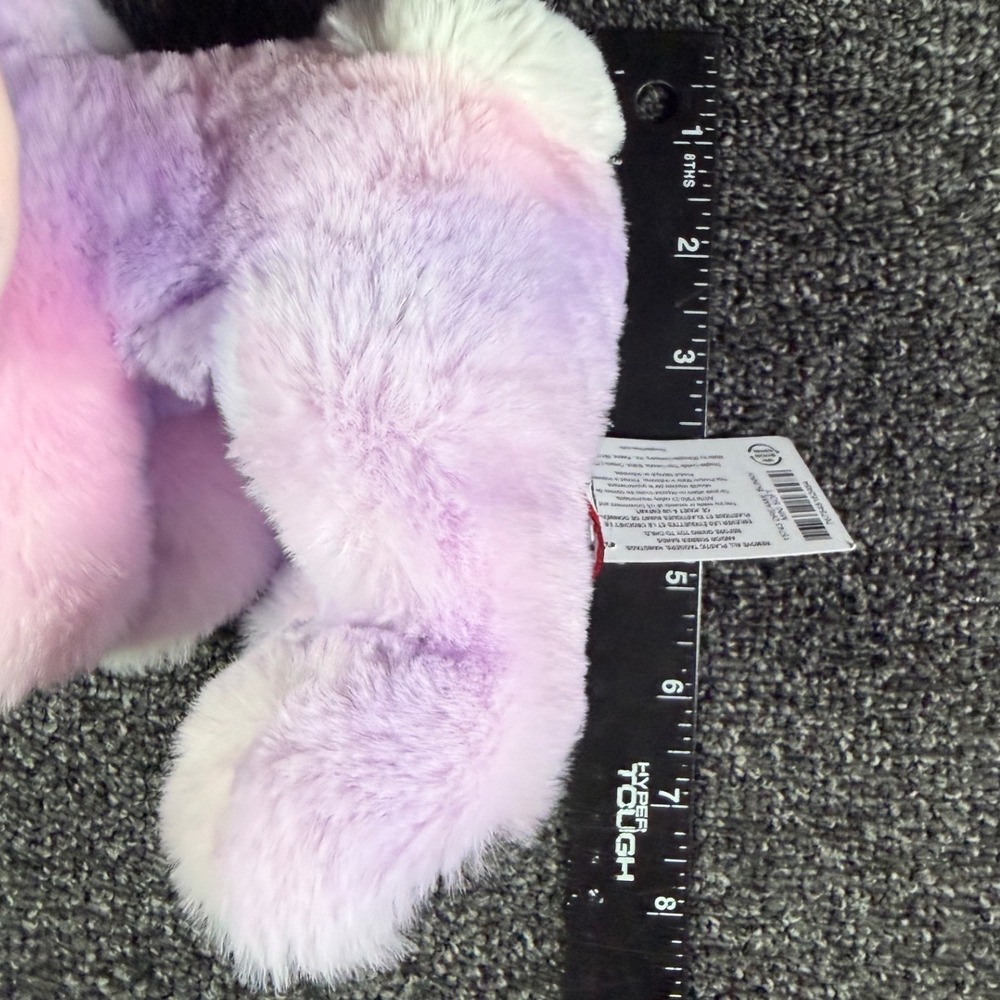 Douglas Cuddle Toy Bunny Plush Pastel Purple Pink Tie Dye Floppy Ear Rabbit 10" - Picture 6 of 6